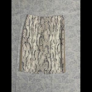 White House | Black Market Snake Print Pencil Skirt
